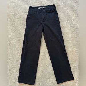 Dickies womans worker crop roll hem pants black size 25 in black